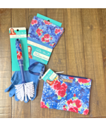 3PC The Pioneer Woman Breezy Blossoms Cleaning Gloves/Scrub Brush/Cosmet... - €14,65 EUR
