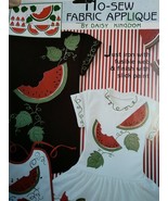 WATERMELON #6287 Summer Daisy Kingdom NO SEW Fabric Applique   - $13.43 CAD