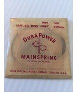 New ELGIN National Watch Co. Dura Power Main Spring. 10/0 -16/0-18/0s #6099 - £6.82 GBP