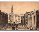 Muro Street Vista IN 1852 New York Città Ny Unp DB Cartolina N23 - £4.79 GBP