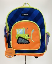 Childrens Crocodile Creek Bulldozer Backpack w/ 2 Compartments   Side Net Pocket - £15.77 GBP