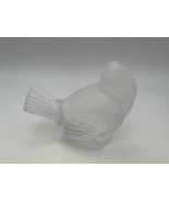 Lalique Frosted Crystal Sparrow With Head Up Figurine - $112.25 CAD