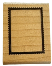 Touche Rubber Stamp Border Rectangle Small Scalloped Edge Card Making Frame - £2.98 GBP