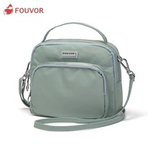 Fouvor Fashion Nylon Bag For Women 2023 Waterproof Simple Wild Canvas Casual Lad - £143.30 GBP