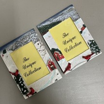The Unique Collection Set of 2 Christmas Picture Frames-3.5 by 5-Winter ... - $14.99