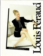 1991 Louis Feraud Paris Original Print Ad Women&#39;s Fashion Blonde With Long Legs - £7.74 GBP