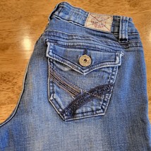 T Five Denim Straight Jeans 7 Dark Blue Denim - £14.61 GBP