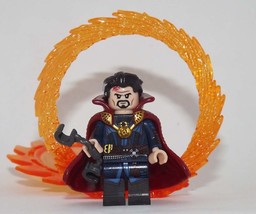 Building Block Doctor Strange deluxe flames Multiverse of Madness  Minifigure US - £6.05 GBP