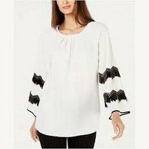 Alfani Women&#39;s Embellished Pleated-Neck Top,Various Sizes - £25.13 GBP