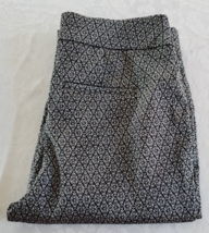 Chicos Black &amp; Silver Geometric Pants Size 1 (size 8) - £11.67 GBP