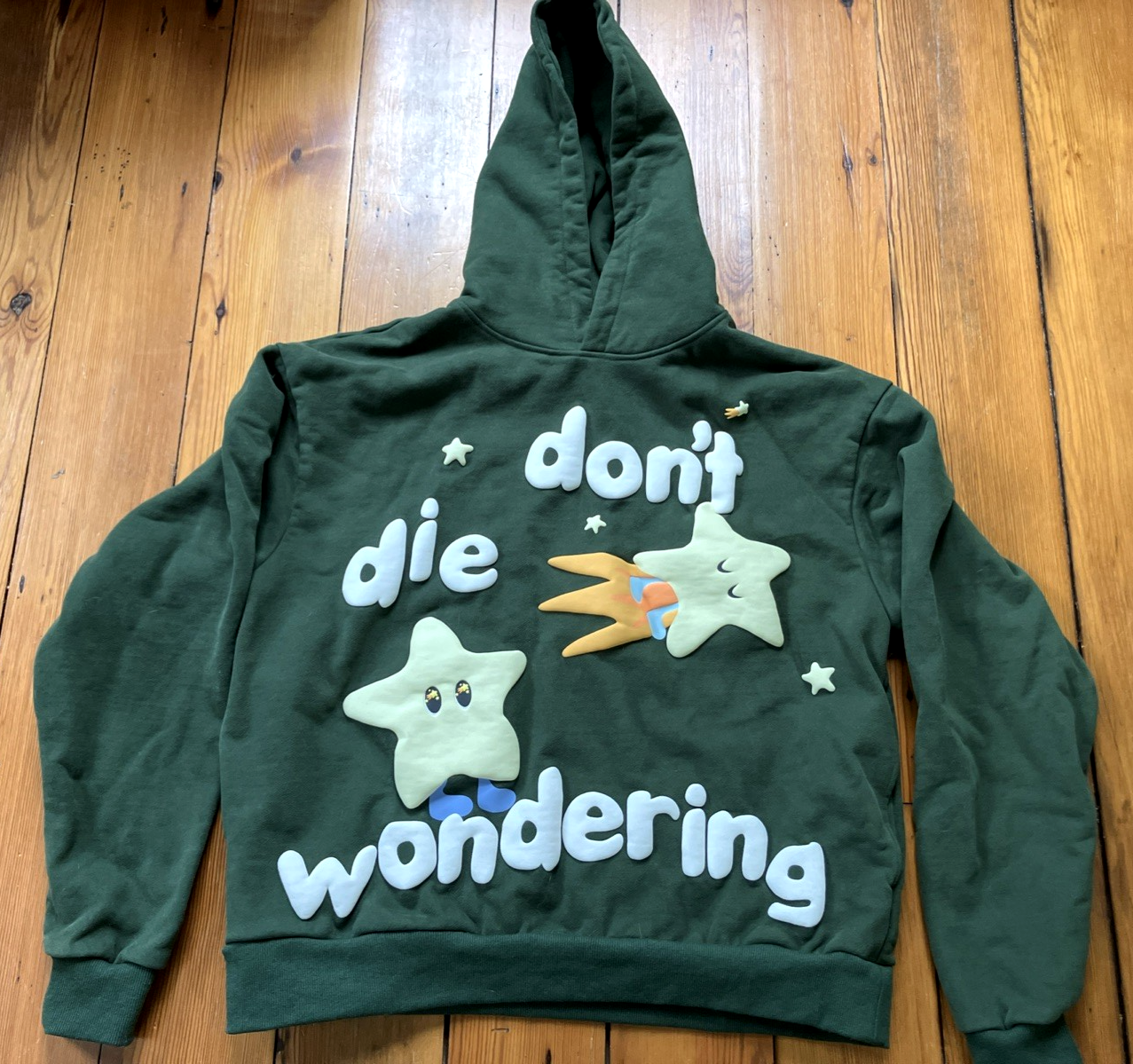 Broken Planet RARE Don&#39;t Die Wondering Brief Encounters Hoodie Sweatshir... - $296.99