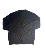 Kallspin Wool Cashmere Blend Sweater Men’s XXL Black Crewneck - $512.85 MXN