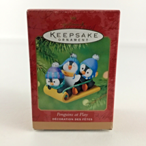 Hallmark Keepsake Christmas Tree Ornament Penguins At Play New 2001 Vintage - £35.86 GBP