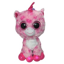 Ty Beanie Boos Sugar Pie Pink Unicorn Plush Stuffed Animal 2016 10.5&quot; - $23.76