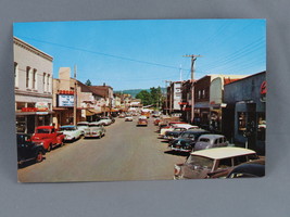 Vintage Postcard - Duncan BC Downtown Street Image - New Process Colorcard - $15.00