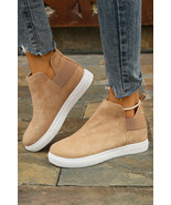 Camel High Top Slip-on Casual Boots - $675.42 MXN