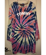TOMMY HILFIGER Womens Trendy Tie Dye Long Sleeve  %100 Cotton Dress Medi... - £39.83 GBP