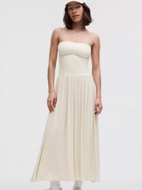 LULULEMON 2-IN-1 Maxi Dress Light Ivory M L XL NWT SAME DAY USPS SHIP - $169.95