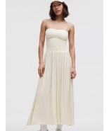 LULULEMON 2-IN-1 Maxi Dress Light Ivory M L XL NWT SAME DAY USPS SHIP - €155,02 EUR