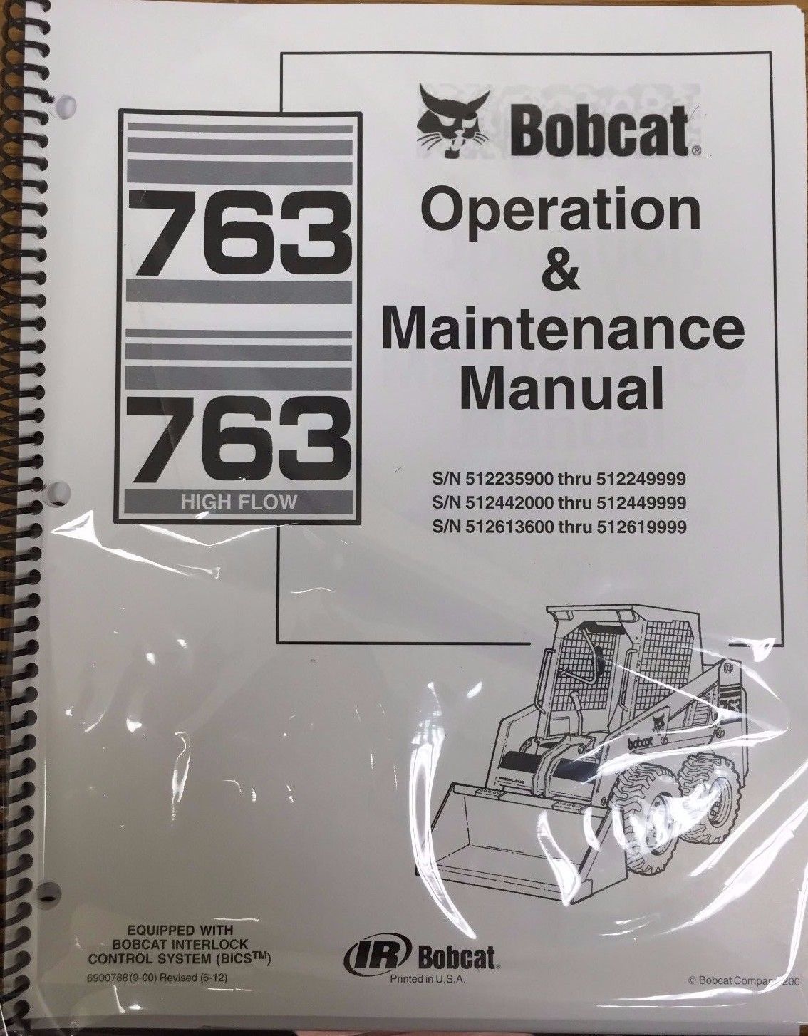 Bobcat 763 Skid Steer Operation &amp; Maintenance Manual Operator/Owner&#39;s 2 ... - $22.08
