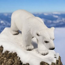 2005 Schleich Polar Bear Artic Animal Figure German 5&quot; Long - $7.04