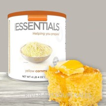 Essentials Yellow Cornmeal 4lbs 4oz Large #10 Cans Emergency Long Term, ... - £27.06 GBP