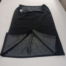 Sag Harbor S43096 Women's Rear Zipper & Slit Black Pencil Skirt Size 16 Waist 34 image 2