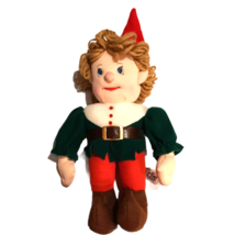 13 Inch Vintage Santa&#39;s Elf Stuffed Toy Boy Doll Christmas Decoration Decor - £18.35 GBP