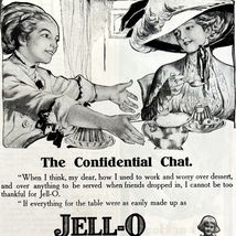 Jell-O The Confidential Chat 1911 Advertisement Gelatin Desserts DWAA22 - $196.41 MXN