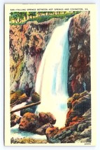 Postcard Falling Springs Hot Springs Covington Virginia VA - £3.55 GBP