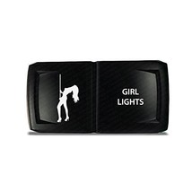 CH4x4 Rocker Switch V2 Girl Lights Symbol - Horizontal - Amber LED - $15.83