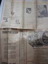Vtg Grand Rapids Press January 1 1942 Furniture Museum Partial News Paper - $2.99