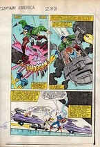 1983 Zeck Captain America 288 Marvel Comics color guide artwork page 14:... - $46.29