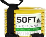 The 50-Foot, 10-Gauge Sjtw Locking Power Cord For Transfer Switches,, 30R. - £119.54 GBP