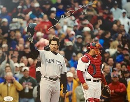 JOHNNY DAMON Autograph SIGNED N.Y. YANKEES  11” x 14” PHOTO FENWAY PARK ... - £63.94 GBP