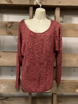 Lucky Brand Red Pullover Sweater Woman’s Size M - $376.34 MXN