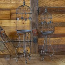 Zaer Ltd. Set of 2 Victorian Style Metal Birdcage Planters London 1820&quot; ... - $399.99