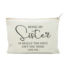Sister Gifts Funny Sister Gift Makeup Bag Sister Birthday Gift for Best ... - £19.65 GBP