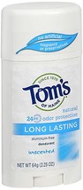 Tom&#39;s of Maine Natural Care Deodorant Stick Unscented 2.25 oz (Pack of 3) - £39.16 GBP