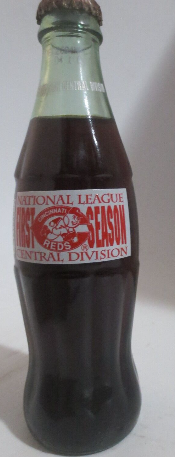 Primary image for Coca-Cola Classic Cincinnati Reds 1st Season Central Division Bottle 8 oz Full