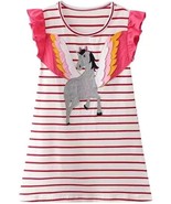 Ali Sea Toddler Girls 3T Knit Striped Dress Flying Wing Unicorn - €8,95 EUR