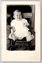 Chubby Baby Cute Smile RPPC Postcard D28 - £7.13 GBP