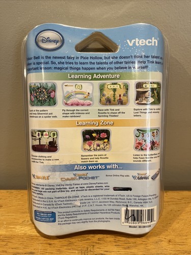 Vtech V. Smile Motion Game - Disney Fairies - Tinker Bell NEW Sealed Item image 2