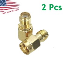 2Pcs Sma Female To Sma Male Series Rf Coaxial Adapter Connector 2X Us Stock - $13.29
