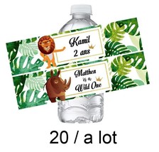 30/20 Personalized Wild One  Birthday Party Water Bottle Wine Label Wild  Candy  - £134.17 GBP