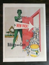 Vintage 1952 Niblets Sweet Corn Jolly Green Giant Full Page Original Ad ... - £5.22 GBP
