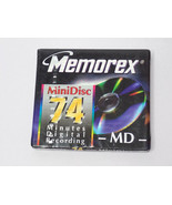 Memorex Recordable Mini Disc MD-74 Min Brand New & Factory Sealed - $4.25