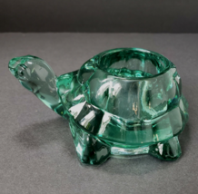 Indiana Glass Green Turtle 3D Figurine Votive Candle Holder - £12.94 GBP