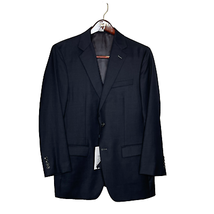 Bespoke Mens Custom Made Sport Coat Size 40 Regular Charcoal 2-Button Wo... - £71.42 GBP