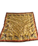 Vintage Horse Show Jumping Equestrian Scarf Kerchief Acetate 26" 1960s-8... - €21,31 EUR